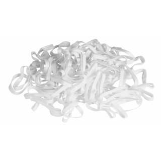Mähnengummi, 500 St./Beutel Silikon weiß