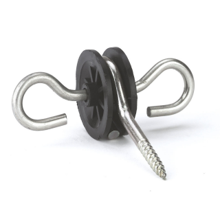 Torgriffisolator, verzinkt, 2 Einlegehaken