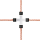 Litzclip Litzen-Kreuzverbinder 3mm, Edelstahl, 5 Stück