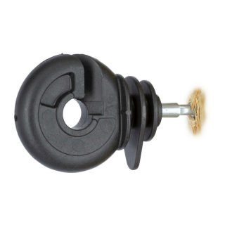 50 Stück Ringisolator kompakt, schwarz durchgehende Stütze