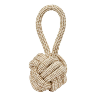 Ball am Seil XL Jute/Baumwolle Ø 12 x 31 cm