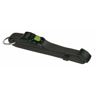 MIAMI Halsband, schwarz 10 mm, verstellbar 20 - 35 cm