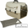 Transportbox Expedion,45x30,5x30cm,  taupe/creme + Liegekissen Cleo 36x22cm