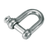 Schäkel geschmiedet, verzinkt, gerade Form - 10 mm
