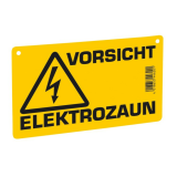 5 Stück Warnschild f. Weidezaungerät , beids....
