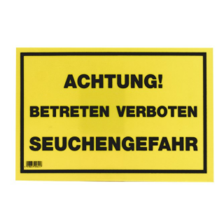 5 Stück Warnschild "Füttern verboten!", 200x120mm