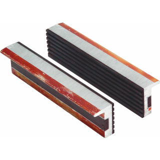 Alu-Schutzbacken 125mm, 1 Paar, mit Magnet und Gummibelag