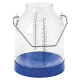 Melkeimer 30 Liter mit Skala blau, Bügelhöhe 143