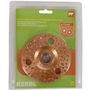 Klauenscheibe Standard, 115 mm beidseitig, grobe Körnung