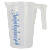 Messbecher 0,5ltr. Kunststoff mit Skala, stapelbar