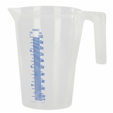 Messbecher 1ltr. Kunststoff mit Skala, stapelbar