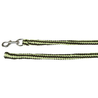 Führstrick Hippo mit  Karabiner anthrazit/lemon