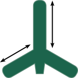 T-Pfosten, 240cm, grün lackiert
