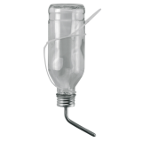 Trinkflasche Glas f.Kaninchen 500ml kpl. mit...