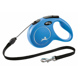 Flexi Leine CLASSIC M, 5 m, Seil, bis 20kg blau