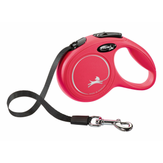 Flexi Leine CLASSIC XS, 3 m, Gurt, bis 12kg rot