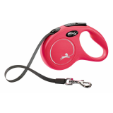 Flexi Leine CLASSIC S, 5 m, Gurt, bis 15kg rot