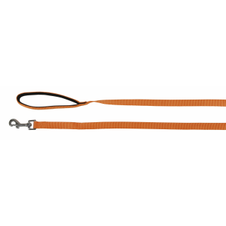 Suchleine Miami mit Softgriff orange, 10m x 20mm