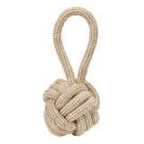 Ball am Seil M Ø 8 x 21 cm Jute/Baumwolle