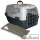 GULLIVER 1 GRAU Transportbox , 48 x 32 x 31 cm + Liegekissen Cleo 36x22cm