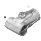 T-Schelle, 1 Schraube, 42 x 42 mm; 1 1/4" x 1 1/4"