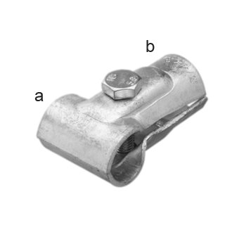 T-Schelle, 1 Schraube, 60 mm x 48 mm 2" x 1 1/2" R 41