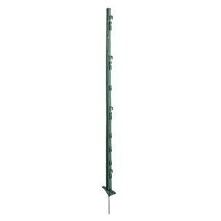 10 Stück Kunststoffpfahl grün 125 cm, glasfaserverstärkt