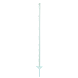 10 Stück Kunststoffpfahl weiß 125 cm,...