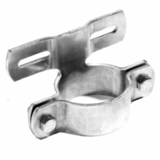 Schilderschelle verz., Ø 60mm, Lochabstand 70mm, incl. 2 Schrauben