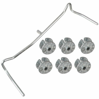 6 Stück Drahtspanner + Spannbügel "Starterset"