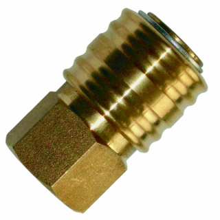 Druckluftkupplung mit 1/4" Innengewinde, Messing