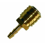 Druckluftkupplung mit 6mm Schlauchtülle, Messing