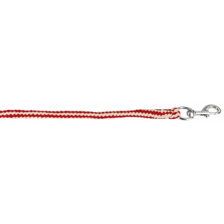 Führstrick Hippo mit  Karabiner bordeaux/beige