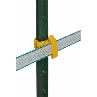 25 Stück T-Post Band Isolator gelb