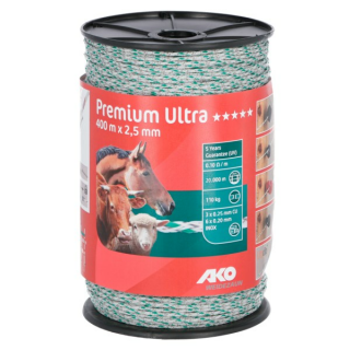 Premium Ultra Litze,2,5mm,400m weiß/orange 6xniro 0,2+3xCU0,3