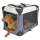 Transportbox Journey, faltbar, 81x58x58cm, grau/beige