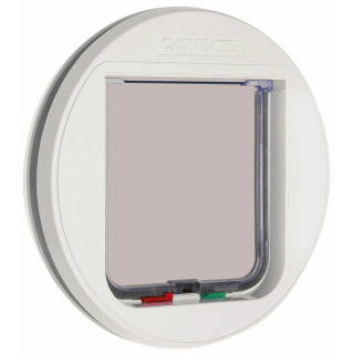 Cat Mate® 4-Wege Katzentüre, weiß, Ø 223 mm, für Glasscheiben