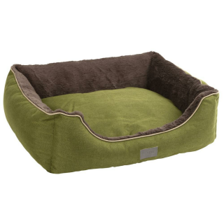 Kuschelbett Samuel grün/grau 60x50x17cm