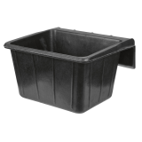 Futtertrog Gummi eckig schwarz, 20l, zum Einhängen