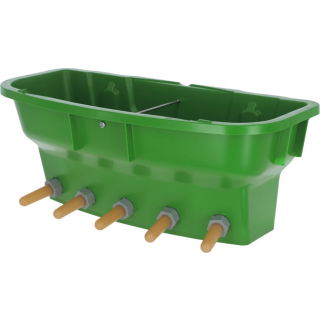 Kälbertränkewanne Multi Feeder mit 5 x Ventil 149 und 5 x Sauger 1454