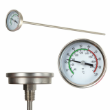 Stabthermometer 38cm mit Gewinde; 0°C - 100°C