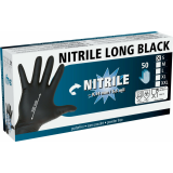 Einmalhandschuh Nitril Long Black 300mm, 50 Stück,...