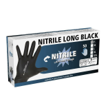 Einmalhandschuh Nitril Long Black 300mm, 50 Stück,...