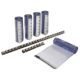 PVC-Streifenvorhangset transparent, B x H: 130x225cm ( max.)