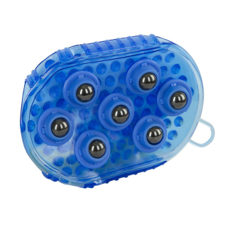 Magnet-Massage-Striegel royalblau