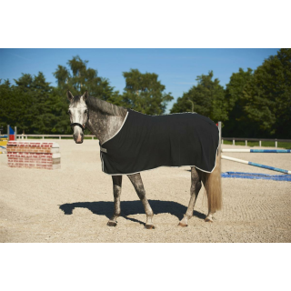 Fleecedecke RugBe Economic schwarz, Rückenlänge 125cm