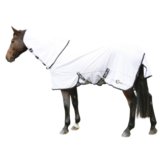 Fliegendecke RugBe SuperFly weiß, inkl. Halsteil, Rückenlänge 155cm