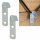 2 Stück Flachhaken 170kg 67x20 mm, verzinkt