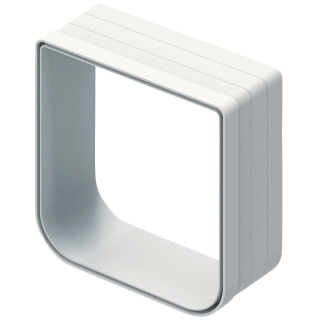 Tunnelverlängerung für Katzenklappe, 50mm weiß  für 80858/80861/80892