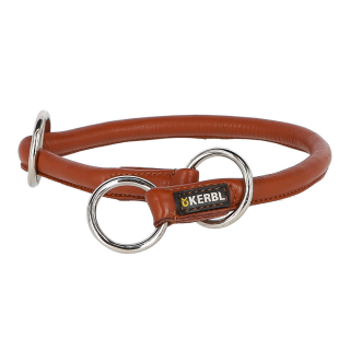 Rundleder-Würger ROMA 10mm/45cm; Rindsleder, cognac